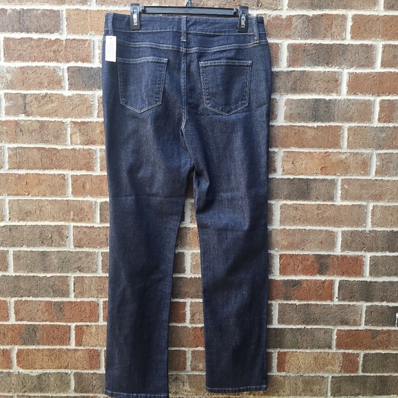 St John’s Bay Straight Leg Dark Wash Jeans NWT Size 10 Classic Mid Rise - Picture 4 of 12